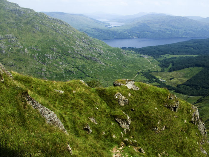 Loch Lomond, Loch Arklet & Loch Katrine from Ben Vane