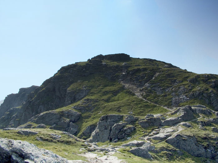 Last scramble to the summit of Ben Vane